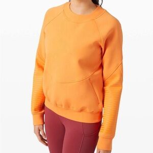 lululemon athletica Vibrant Orange Crewneck Sweatshirt